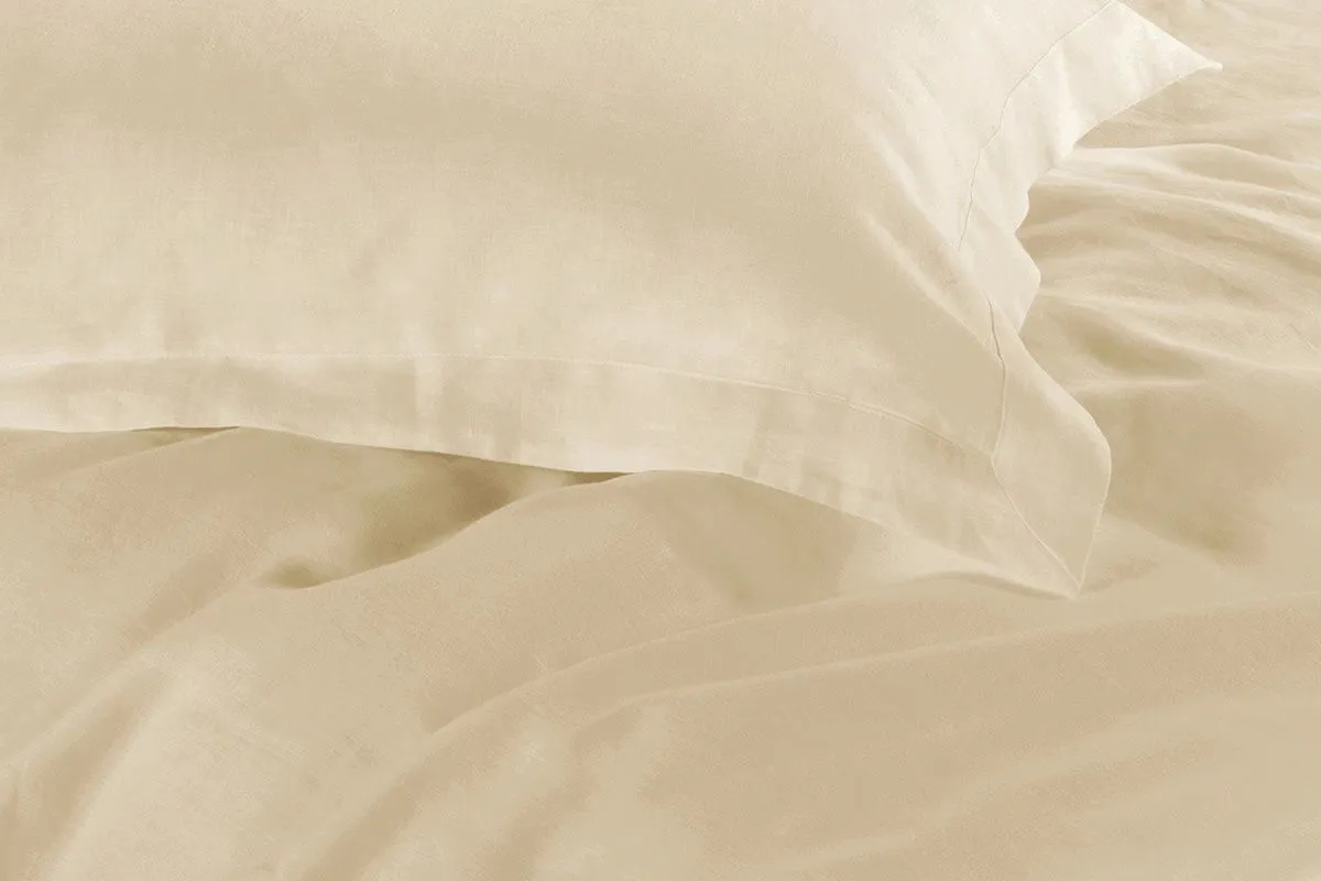1000TC | Tailored | King Size | Yellow Cream | Duvet Quilt Cover Set