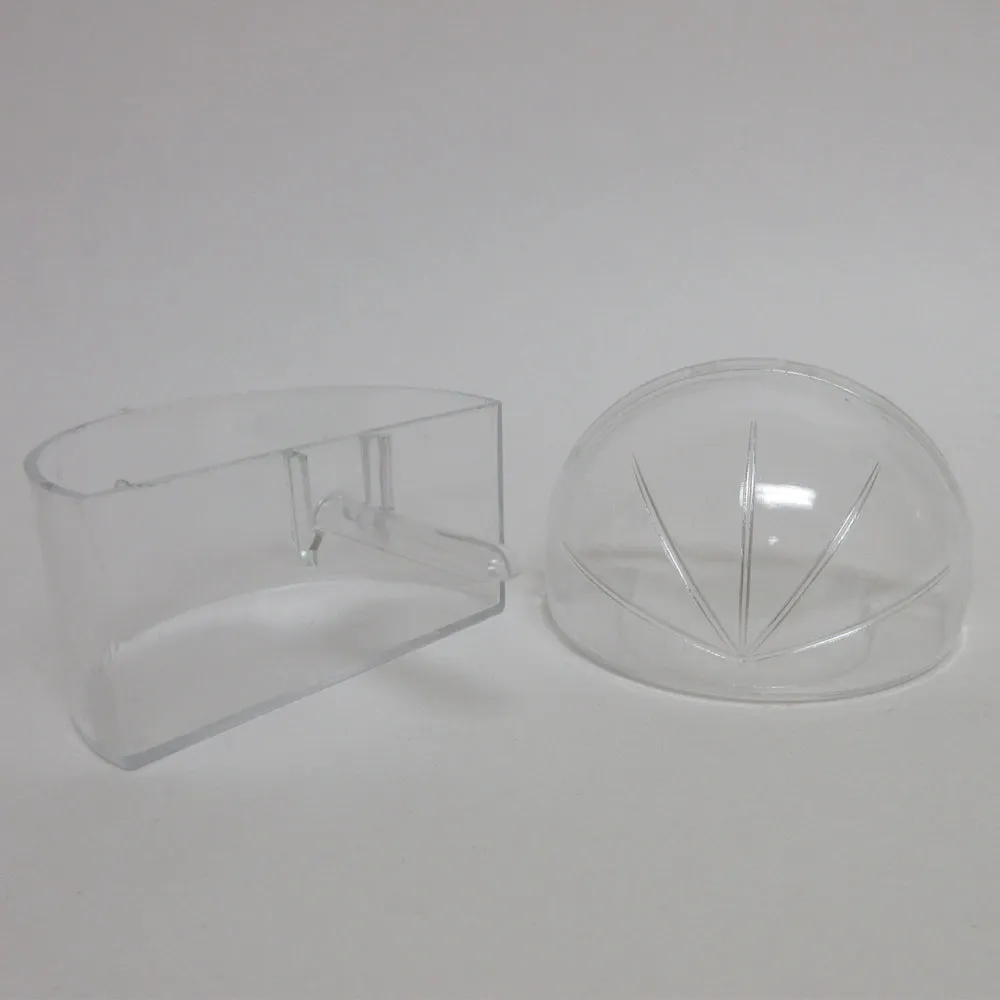 12 Pc Universal Bird Cage Seed Water Food Feeder Clear Heavy Duty Plastic Cups
