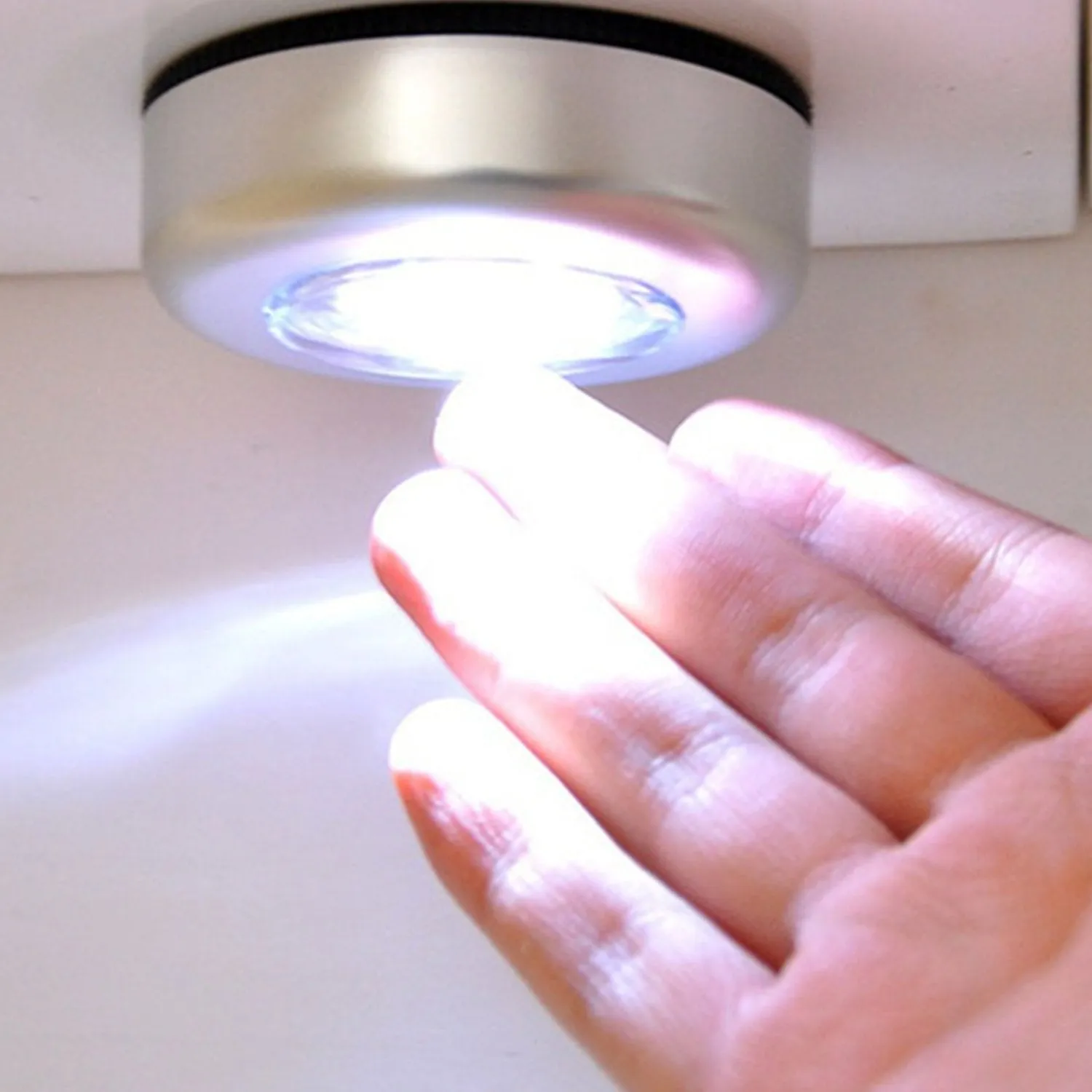 3 Led Cordless Stick Tap Wardrobe Touch Light Lamp
