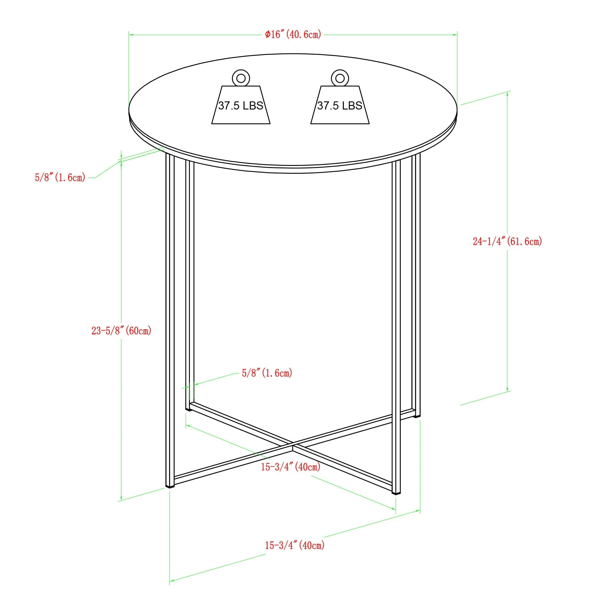 Alissa Side Table Set of 2