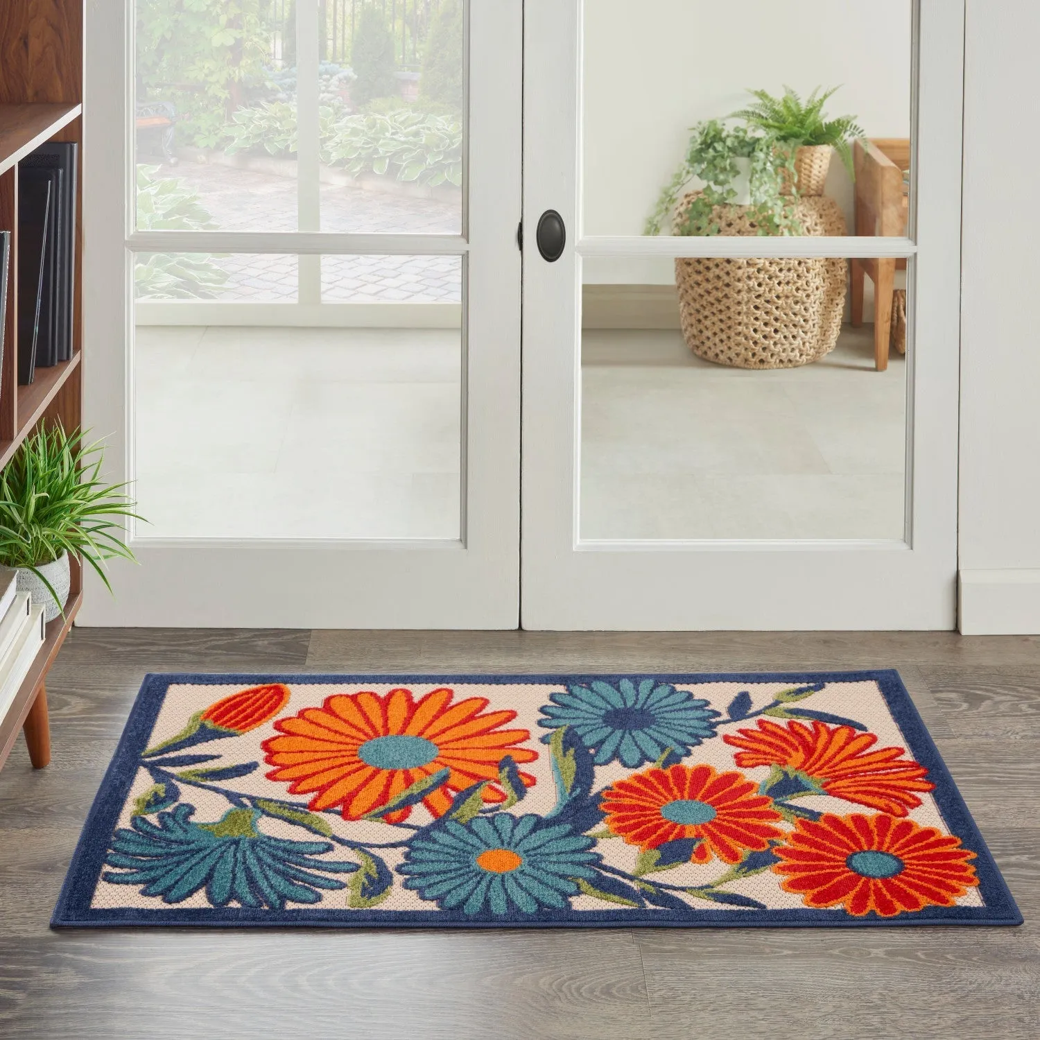 Aloha Multicolor Contemporary Indoor/Outdoor Rug