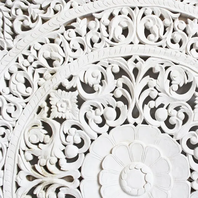 Carved Wooden Headboard