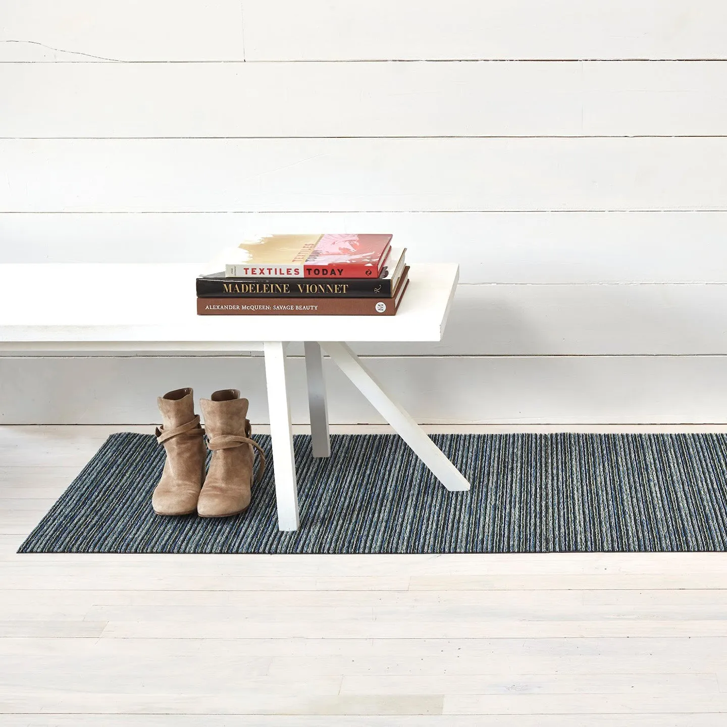 Chilewich Shag Rugs /  Skinny Stripe Forest