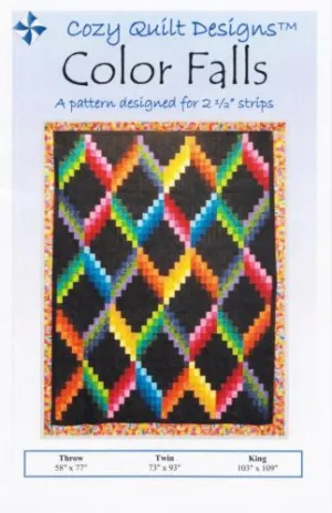 COLOR FALLS - Cozy Quilt Designs Pattern DIGITAL DOWNLOAD