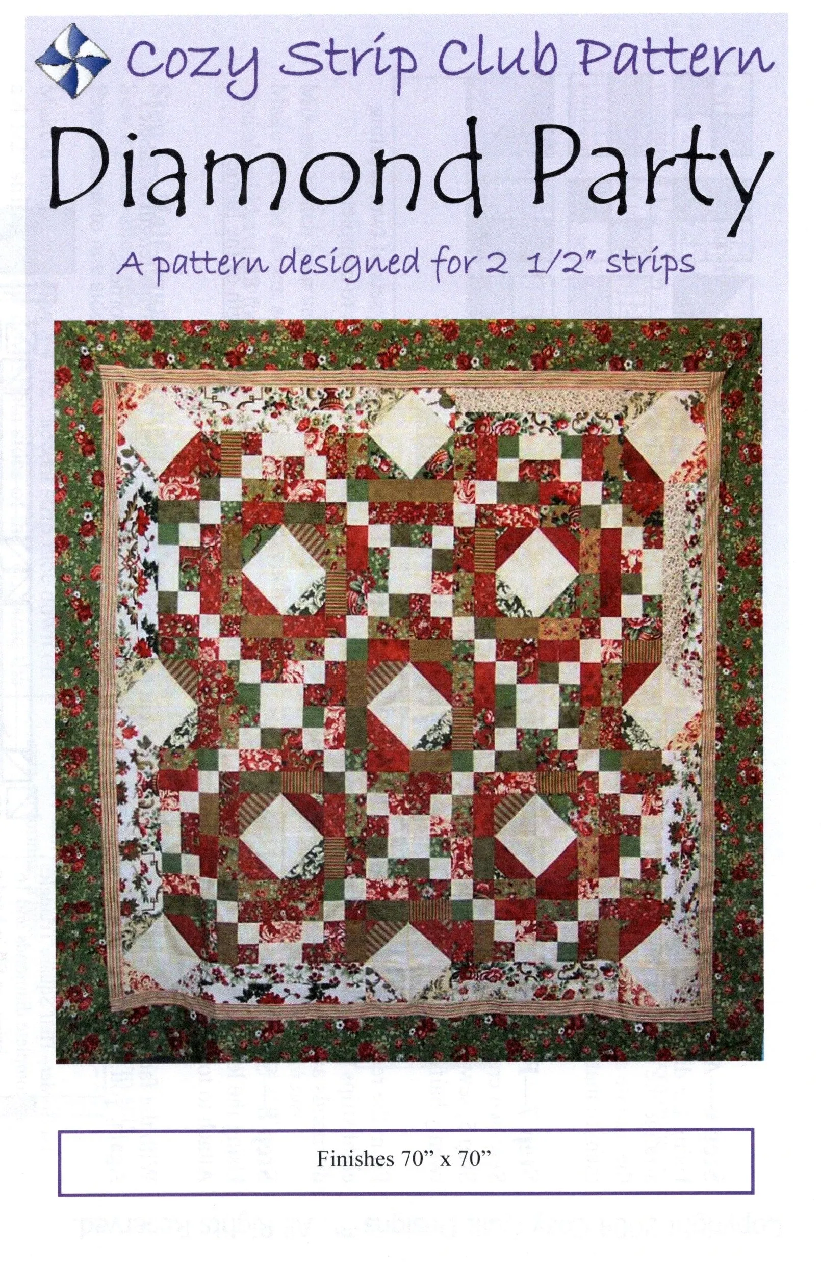 DIAMOND PARTY - Cozy Quilt Designs Pattern DIGITAL DOWNLOAD