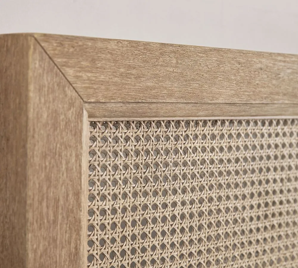 Felix Rattan Solid Wood Bed