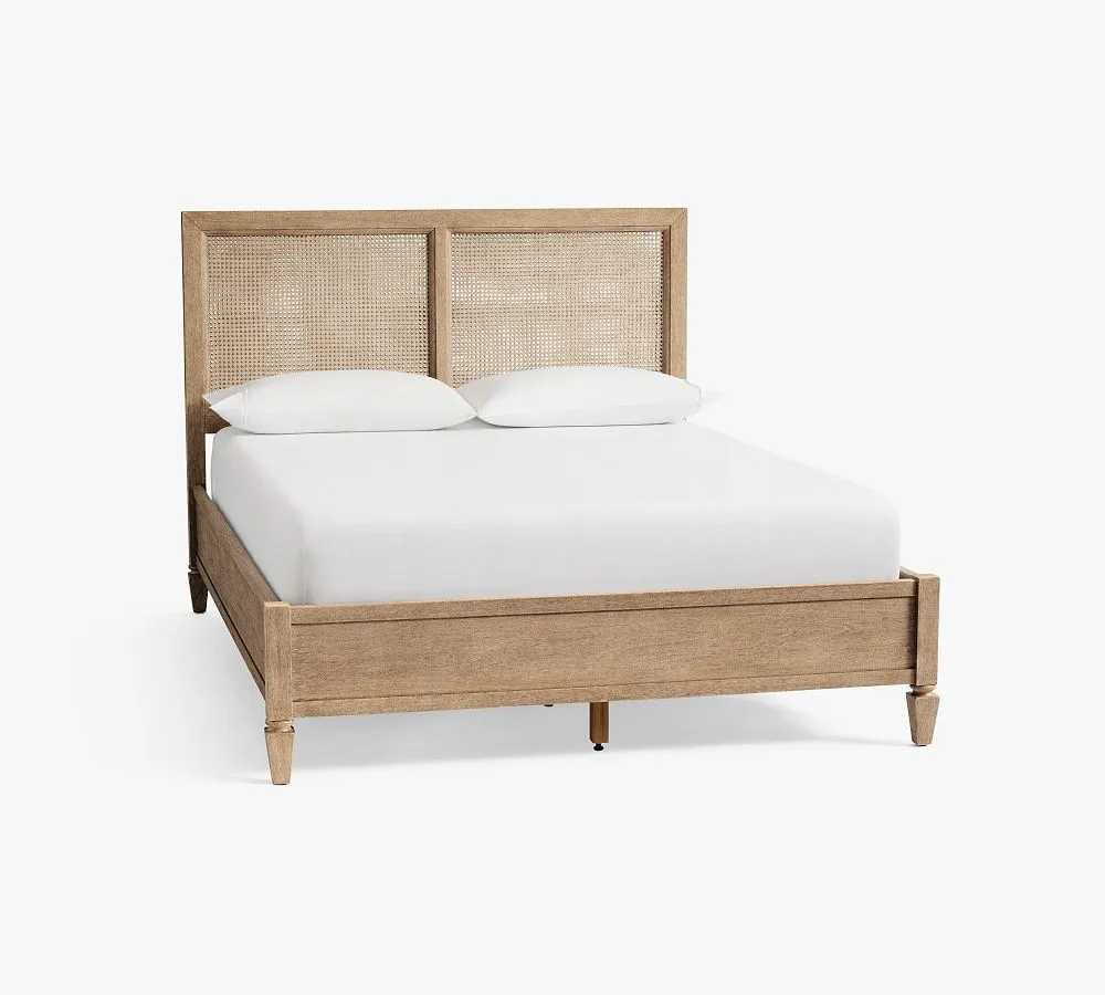 Felix Rattan Solid Wood Bed