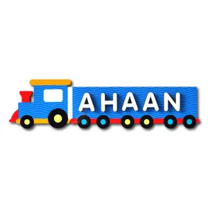 Name Plaque <br> Blue Train