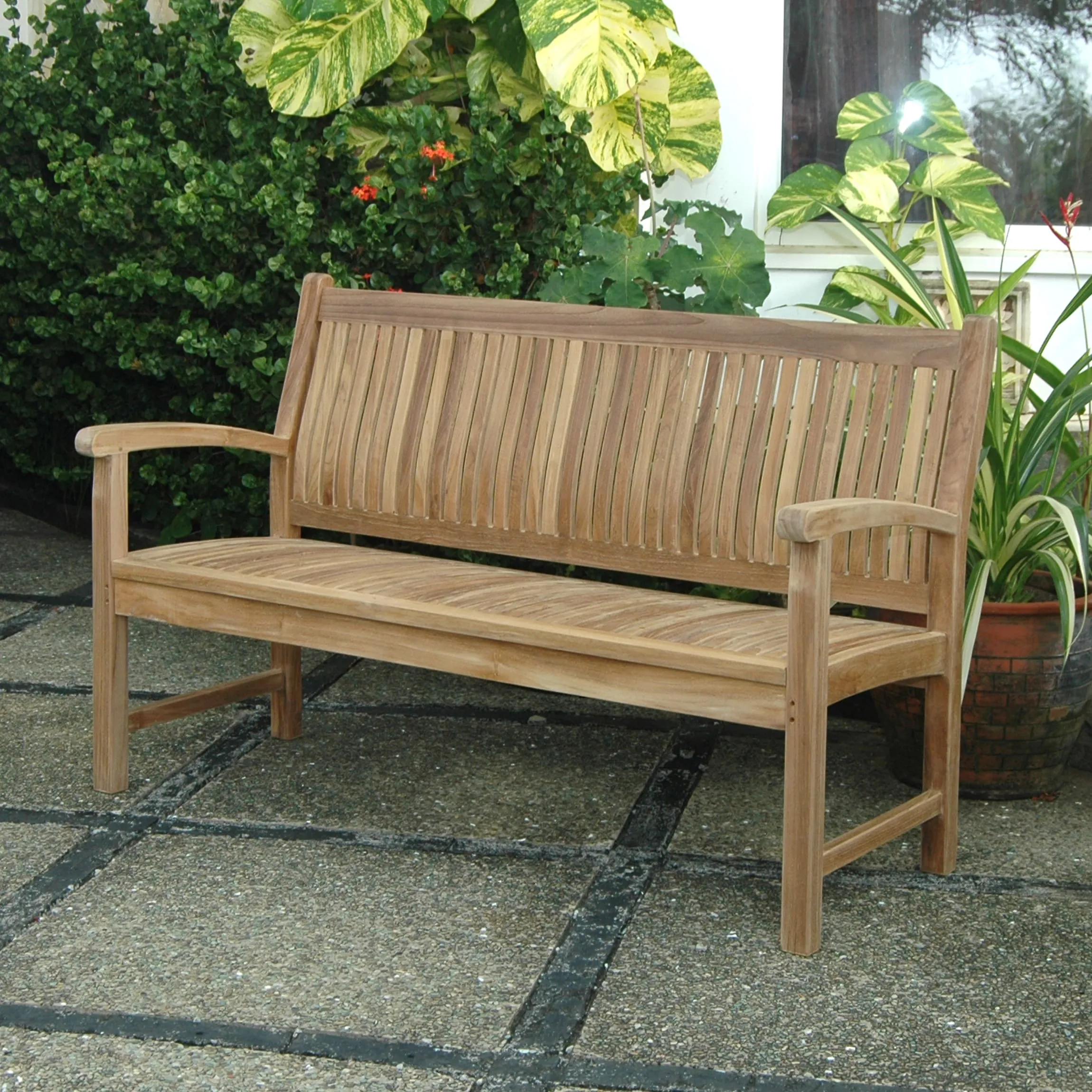 Sahara 3-Seater Bench, 36 H x 59 W x 24 L, Arrives In 5-9 Working Days For Simple Assembly.