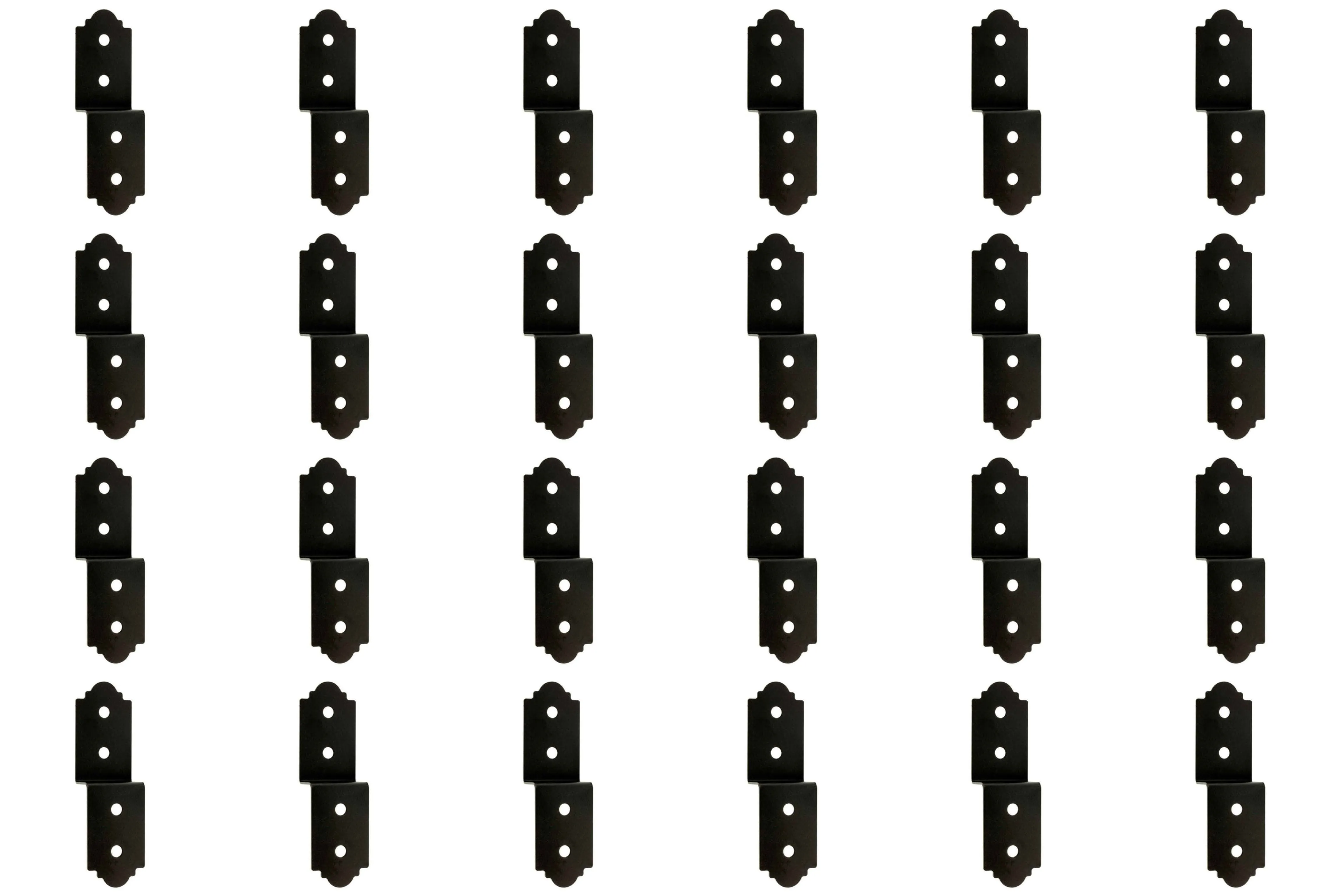 Simpson Strong-Tie APDJT2R-4 Outdoor Accents® Mission Collection® 3 in. ZMAX®, Black Powder-Coated Deck Joist Tie for Rough 2x, 24-Pack