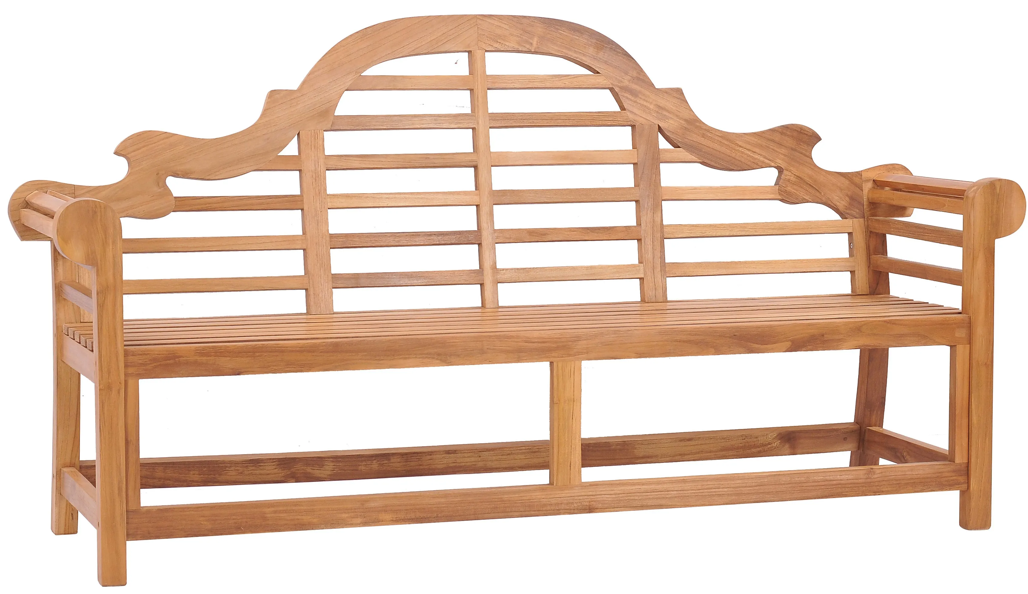 Teak Wood Lutyens Triple Bench