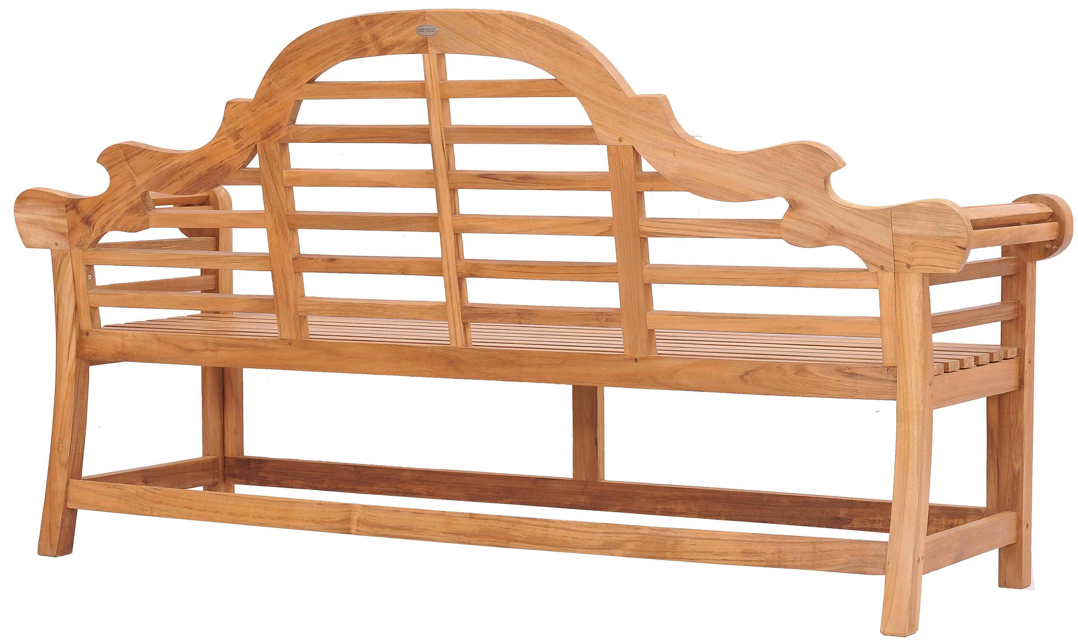 Teak Wood Lutyens Triple Bench